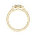 thumbnail image 2 of ANGARA Natural Composite Diamond Halo Ring with Milgrain in 14K Yellow Gold for Women (Size-3.6mm| Color-K| Clarity-I3) | April Birthstone, Anniversary, Jewelry Gift for Women | Natural Diamond Ring, 2 of 9