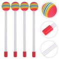 thumbnail image 2 of MasteelfCA 4 Pcs Kids Practicing Drum Sticks Rainbow Color Drumstick Music Instrument Toy, 2 of 7