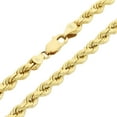 thumbnail image 5 of Nuragold 14k Real Yellow Gold 5mm Rope Chain Diamond Cut Necklace (16"-30") Italian Jewelry for Men & Women, 5 of 12