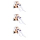 thumbnail image 3 of Minnieouse Rayas Muslo Calcetines altos Estilo simple Juegos deportivos Calentadores Día de San Valentín Mujeres Accesorios para el diario 3piezas raya azul blanca, 3 of 6