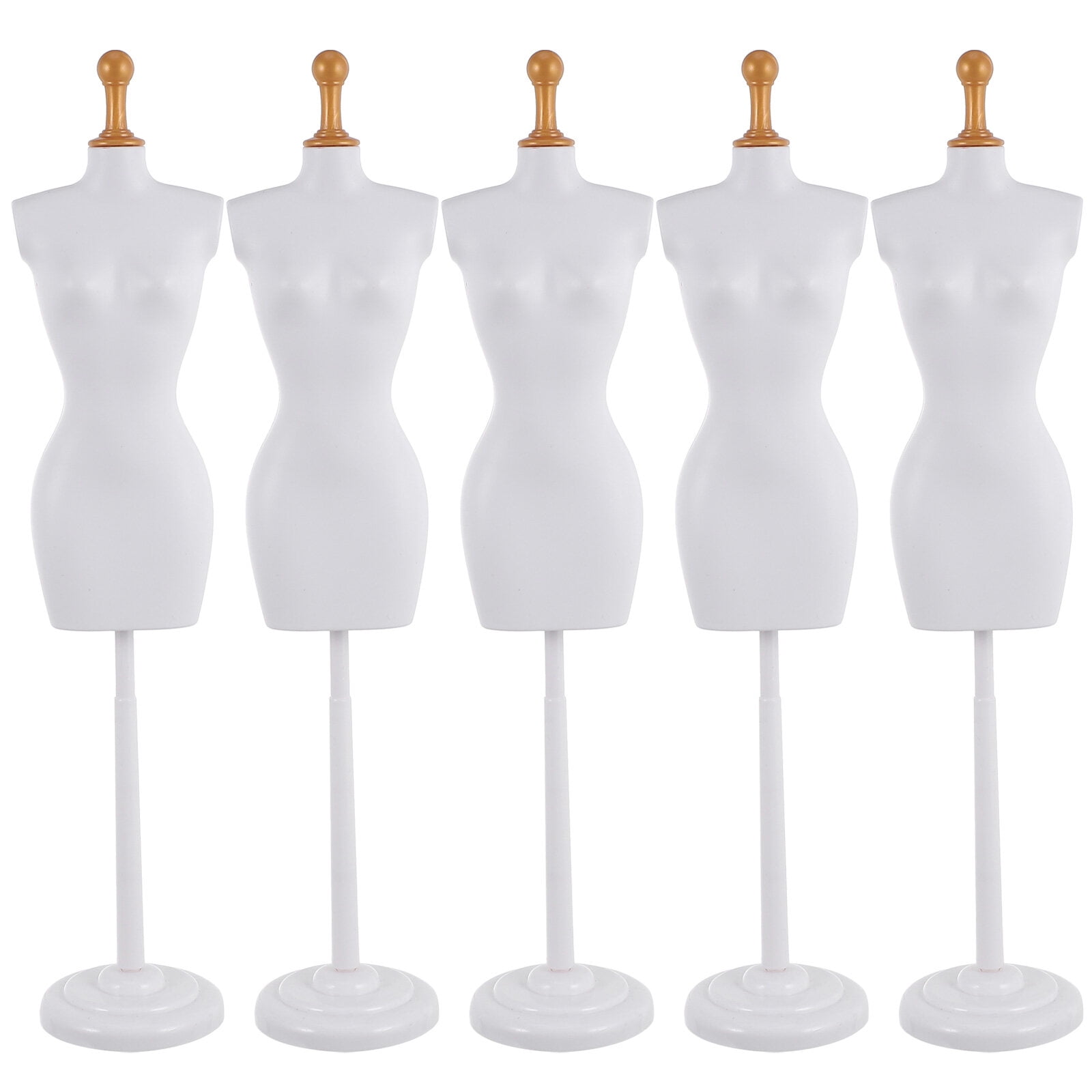 6pcs Mini Doll Clothes Mannequin Hollow Art Mannequin Mini Clothes Model Rack(White), Kids Unisex, Size: 21X6.4cm
