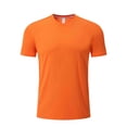 thumbnail image 3 of Women's T-Shirt for Everyday Comfort Casual Summer Round Neck Top with Stretchy for Women's Apparel, XXL, Orange, 3 of 3