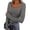 Dark Gray women square neck tops a1, variant on Women Fall Winter Square Neck Long Sleeve Ribbed Knit Tops Slim Fit Casual Basic Pullover Blouses Solid T-Shirt Tee Trendy Fashion Clothes, Purple M