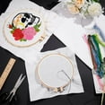 thumbnail image 5 of 39.37 by 27-Inch White Cotton Stitch Embroidery Fabric 25 Count Zweigart Fabric Stitch Embroidery Cloth for Making Garments Crafts White, 5 of 6