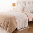 thumbnail image 4 of Battilo White Throw Blanket for Couch Chair,Soft Cozy Chenille Blankets for Home Decor,50"x60", 4 of 8