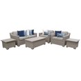 thumbnail image 1 of Coast Ensemble de Meubles de Patio en Osier d'Extérieur 7 Pcs Beige, 1 of 2