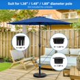 thumbnail image 4 of Base de sombrilla simple de lujo, resistente, 14 kg, para patio y exterior, 4 of 4
