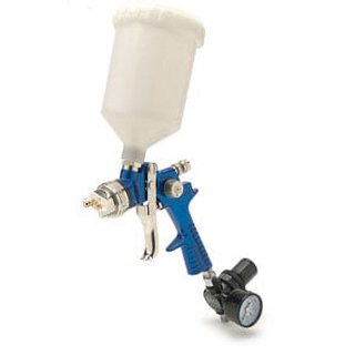 Sharpe 289221 Finex FX1000 Mini HVLP Gravity Feed Spray Gun with 125cc Aluminum Cup, 1.2mm