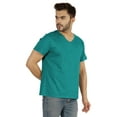 thumbnail image 3 of Inkmeso T-Shirt de Base à Col en V pour Homme, Manches Courtes, Uni, Coupe Régulière, en Coton, 3 of 7