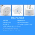 thumbnail image 3 of Graflsoa Wi-Fi Enabled Smart Plug with Voice Control, US Standard, 10A, White, AC100-240V, Remote & Timer Functionality for Home Automation, 3 of 6