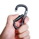 thumbnail image 4 of Mosquetón de bloqueo con anilla en D, Clip, gancho para colgar, hebilla, herramientas para exteriores (negro), 4 of 9