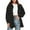 Black, variant on UJNDER Women's Corduroy Shacket Oversized Long Sleeve Button Down Shirts Fall Cardigan Jacket Coats Plus Size Corduroy Jacket Women Red M