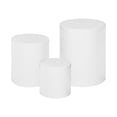thumbnail image 3 of AMLESO Piédestal Cylindrique 3 Pcs Support à Gâteau Piédestal Rond pour Mariage Anniversaire Blanc, 3 of 8