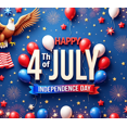 thumbnail image 4 of Eagle Decor Happy 4th of July Banner Balloon Design Independence Day for Holiday Celebration Outdoor Decor Indoor Party, 4 of 8