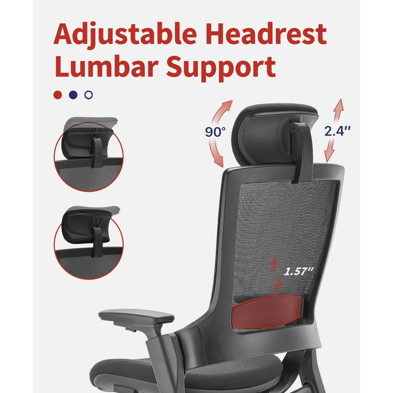 Aaron Living Ergonomic Office Chair Back Lumbar Support