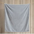 thumbnail image 4 of Eddie Bauer Ultra Lux Plush Solid Grey Ultra Soft Plush Fleece Throw Blanket, 60" X 50", 4 of 5