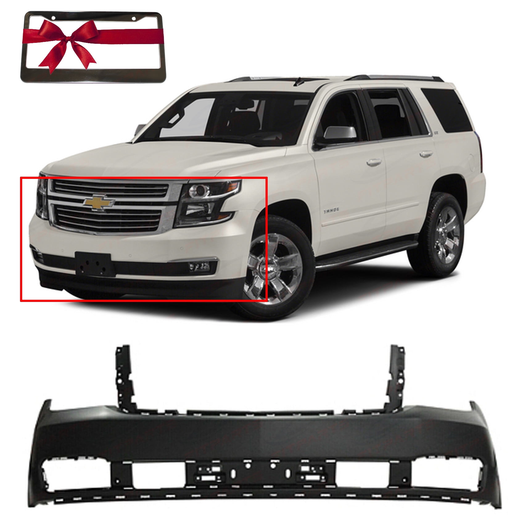 Trailer Hitch Cover SUBURBAN//TAHOE 2015-2020 REAR BUMPER TOW HOOK COVER Primed