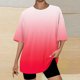 thumbnail image 3 of Camiseta Corta con Cuello Redondo Y Gota Del Hombro para las Mujeres, 3 of 4