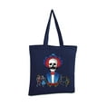 thumbnail image 2 of Awkward Styles Mustache Skull Tote Bag Mexican Skull Canvas Tote Bag Funny Day of the Dead Gifts Dia de los Muertos Reusable Grocery Bag Dancing Skeletons Cloth Bag Cute Mexican Holiday Gifts, 2 of 5