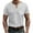 Grey, variant on Men's Short Sleeved Solid Color Imitation Linen Loose Casual Breathable Men's V-neck Solid Color Short Sleeved V-neck Top/shirt