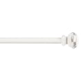thumbnail image 4 of Exclusive Home Marquise 1" Curtain Rod and Coordinating Finial Set, Matte White, Adjustable 36"-72", 4 of 8