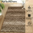 thumbnail image 7 of FairOnly Brown Large Area Rugs 8'x10' Geometric Washable Carpet for Bedroom Stain-Resistant for Home Office, 7 of 7