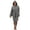 Gray, variant on Stacy Women Hooded Bathrobe Cotton Terry Cloth Robe for Women Super Absorbent Quick Drying Luxury Hotel Spa Robe