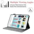 thumbnail image 5 of Allytech iPad Mini 6 Case with Pencil Holder, Cover for iPad Mini 6th Gen 2021(8.3 inch), Folding Stand PU Leather Auto Wake Sleep Wallet Card Holder Business Style Case for A2567/A2568/A2569, Gray, 5 of 7