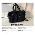 thumbnail image 4 of Bolsa Tote Pana Blanca 14" Mujer Con 10 Compartimentos Impermeable Negro, 4 of 4
