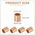 thumbnail image 2 of Uxcell Wire Rope Stop Sleeve, Copper Crimping Loops Sleeve Round Crimp Ferrules for Wire Rope and Cable 3/8"(10mm), 2 of 7
