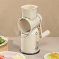 thumbnail image 3 of Homelife Rotary Cheese Grater 5 Blade Cheese Shredder Manual Hand Crank Cheese Grater Vegetable Chopper Wide Feed Opening Slicer, 3 of 12