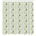 thumbnail image 3 of Ambesonne Abstract Shower Curtain, Stripes Sketched Leaves, 69"Wx75"L, Green Grey, 3 of 3