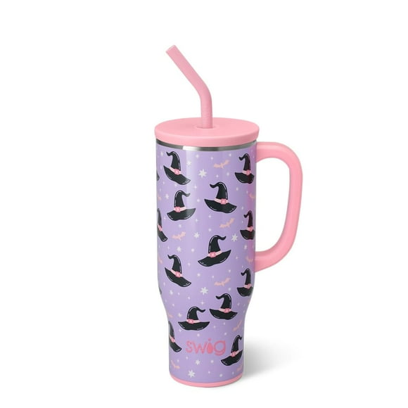 Mega Taza Swig Life Spellbound de 900 ml con asa y pajita
