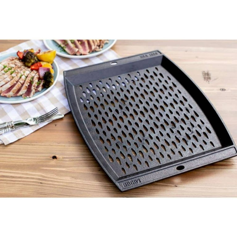 Lodge 15 in. x 12 in. Rectangular Cast Iron Griddle LJSCP3 - The