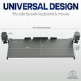 thumbnail image 7 of VIVO Rustic Vintage Brown Clamp-on Keyboard and Mouse Under Desk Slider Tray, 7 of 7