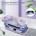 thumbnail image 6 of Fintie Carry Case for Nintendo Switch Lite 2019 - [Shockproof] Hard Shell Protective Cover Travel Bag with 15 Game Card / 2 Micro SD Card Slots, Inner Pocket for Switch Lite Console, Lilac Marble, 6 of 9