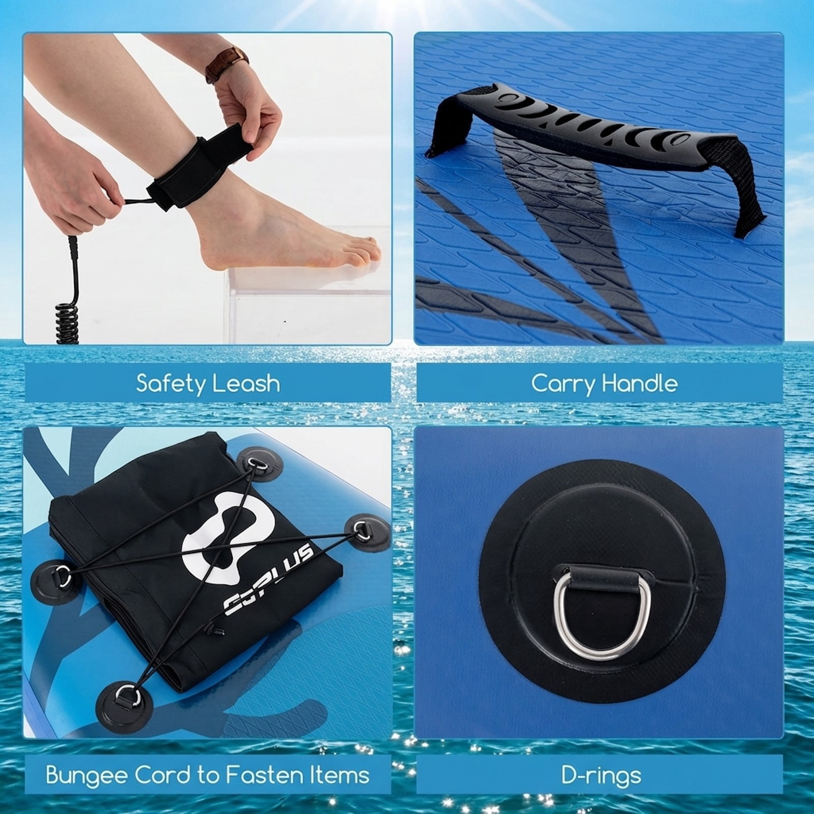 Airfind Inflatable Stand Up Paddle Board with Accessories-S