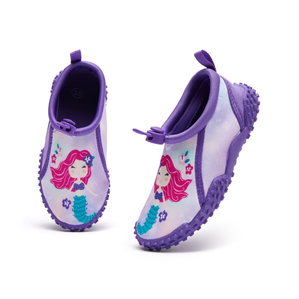 K KomForme Kids Beach Water Shoes Quick Dry Purple Aqua Socks Barefoot