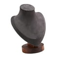 thumbnail image 5 of Segolike Necklace Holder Jewelry Display Bust Stand Accessories Pendant Chain Organizer Storage for Countertop Fair Presentation Store Deep Gray S, 5 of 8