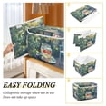 thumbnail image 2 of Yayeee Collapsible Cube Storage Bin with Lid Fabric Closet Decorative Basket with Handles, Sunshine Goldfish, 2 of 7