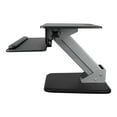 thumbnail image 4 of StarTech.com Convertisseur de Bureau Debout à Hauteur Réglable - Bureau Assis-Debout avec Réglage à un Doigt - Bureau Ergonomique (Bras) - Trousse de Montage (Plaque à Pince, Plateau de Clavier, Bras Pneumatique, base, Support de Plateau de Clavier, Poste de Travail, Pilier de Montage, Petits Plaquettes de Pression (Plateau de Clavier), Plaquettes de Pression Circulaires (base), Plaque Arrière (Clavier)) - pour Écran LCD / Équipement PC - Acier - Noir, Argent - Taille d'Écran : 12 Pouces-30 Pouces - Bureau - pour P/N : ARMPIVOTB, ARMPIVOTV2, LTRISERP, MONSTADJD, 4 of 9