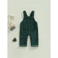 thumbnail image 2 of Bagilaanoe Toddler Baby Girl Boy Corduroy Jumpsuit Sleeveless Suspender Romper Overalls 1T 2T 3T 4T 5T Kids Long Pants Casual Outfits, 2 of 8