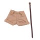 thumbnail image 4 of Conjunto De De Cinturón De Pantalones Cortos Marrones De Moda Para De Accesorios De Ropa Macarena Traje de pantalón de muñeca, 4 of 8