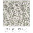 thumbnail image 5 of Farmhouse Sage Green Bed Skirt Queen Size, Vintage Flower Leaf Botanical Wrap Around Bed Skirting with Adjustable Elastic Strap, Dust Ruffle Pleated Bedskirts 16 Inch Drop for Bedroom Queen Beds, 5 of 9