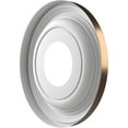 thumbnail image 4 of Ekena Millwork 10"OD x 3 1/2"ID x 1 1/8"P Traditional Thermoformed PVC Ceiling Medallion (Fits Canopies up to 5 1/2"), Metallic Antique Brass, 4 of 10