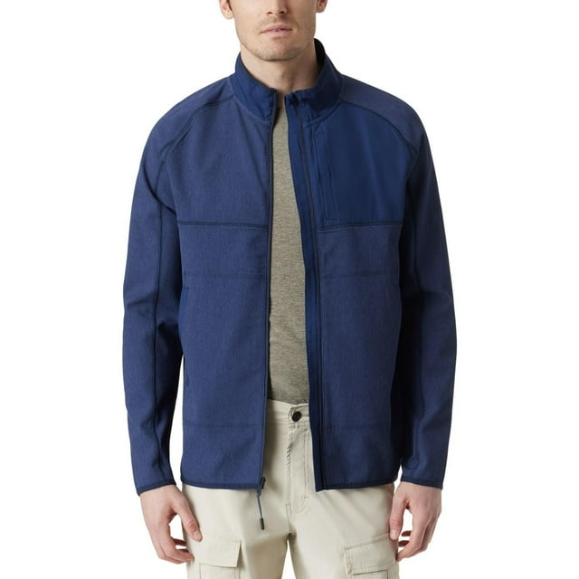 BASS OUTDOOR Mens Trail Windbreaker Jacket, Blue, Small