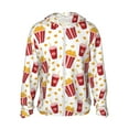 thumbnail image 1 of Fotbe Popcorn Chaqueta con Protección Solar UPF 50+ para Hombre y Mujer, Camisa con Capucha y Bolsillos-Large, 1 of 7