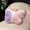 thumbnail image 6 of Dianli Butterfly Pillow Car Office Backrest Cushion Plush Nap Pillow Decorative Throw Pillow for Living Room Bedroom Study Support Soft Breathable Pink Blue Yellow 42x30cm, 6 of 6