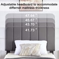 thumbnail image 3 of VECELO 3-Pieces Bedroom Sets Twin Size Upholstered Platform Bed Frame with Adjustable Headboard, Nightstand with Storage Drawer, Dark Gray, 3 of 9