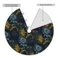 thumbnail image 2 of Sikiie Sunflowers 30-48 inches {designName} Print Christmas Tree Skirt Snowman Xmas Tree Skirt with Edge Christmas Decorations for Holiday Party30", 2 of 7